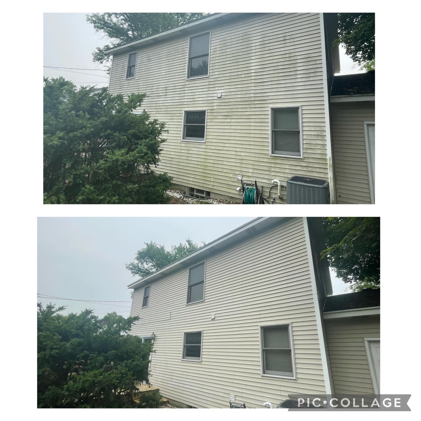 House washing before and after